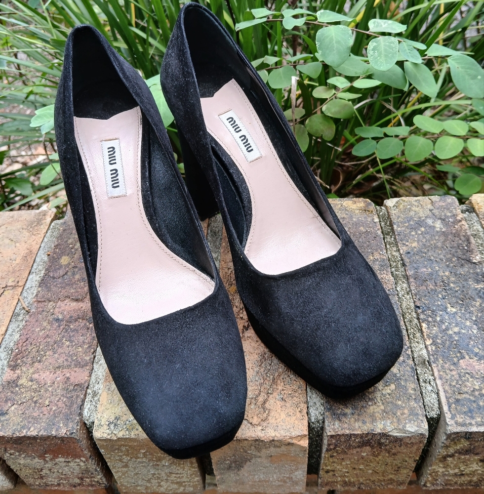 Miu Miu suede heels